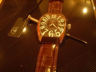 Cintree Curvex Automatic watch from AWI Franck Muller Group BLACK DIAL
