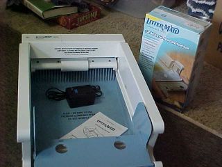 USED Litter Maid Mega Cat Litter Box Automatic Self Cleaning Extras 