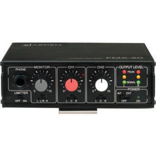 Azden FMX 20 Microphone Field Mixer Compact MIC mic for DSLR VIDEO ENG 