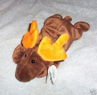 Ty Beanie Baby 1993 Chocolate Moose w Tag Retired