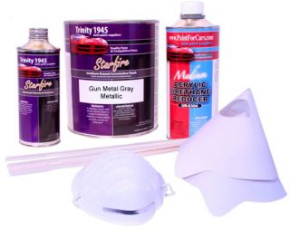 Gun Metal Gray Metallic Urethane Acrylic Car Paint Kit