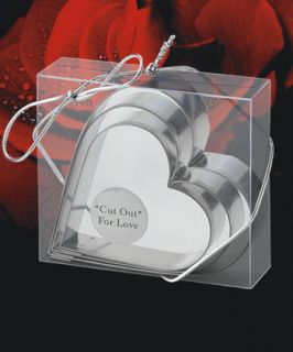 100 Heart Shaped Cookie Cutters Baby Shower Bridal Wedding Event Favor 