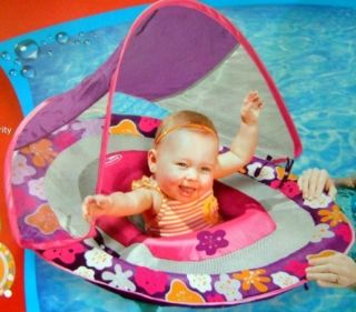 Swim Ways Baby Spring Float Canopy Sunshade Pink Flowers 9 24m Infant 