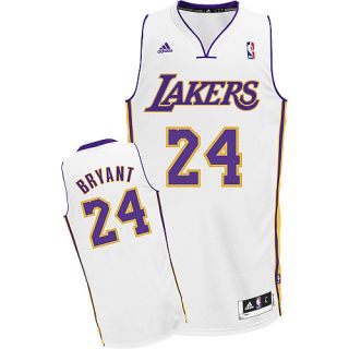 Los Angeles Lakers Kobe Bryant White Swingman Jersey sz Large