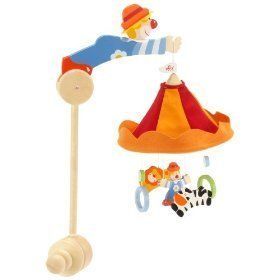 Sevi Le Cirque Hanging Baby Mobile Musical Holder New