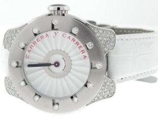   Carrera y Carrera Avalon Diamond Steel 36mm Watch + B&P Retail $6230