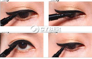 New Smooth Waterproof Liquid Eye Liner Beauty Make Up Black Eyeliner 