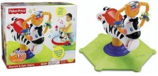 Bounce Spin Zebra Go Baby Go By Fisher Price Mattel K0317 NEW