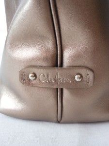   Haan Leather Handbag Avalon Pewter Avery Large Hobo Leather New