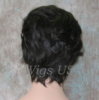 Wigs Tousled Gentle Waves Tapered Nape Short Style Wig Blonde Red 