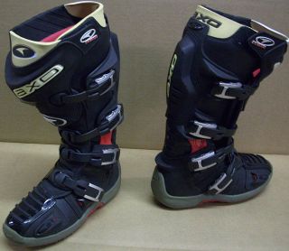 AXO Prime Boots Off Road Dirtbike Motocross Black Size 6   CHECK PICS