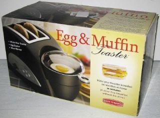 NEW BACK TO BASICS EGG & MUFFIN TOASTER Cooker Warmer Breakfast 