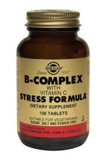 Solgar B Complex w Vitamin C Stress Formula 100 Tabs