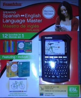 Franklin Electronics BES 4110 Speaking Spanish English Language Master 