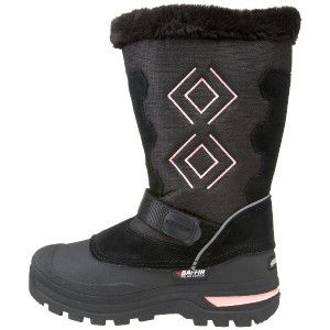New Baffin Courtney Insulated Boot Junior Youth Girls 6 Black Pink 