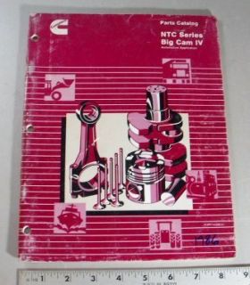 Cummins Parts Manual NTC Series Big Cam IV Automotive Application 1986 