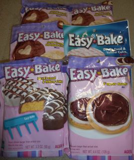   Easy Bake Oven Mixes Sets Lot Sugar Cookie Cake Smores 26 Mixes