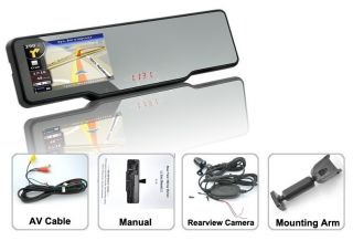 Capacity screen Car rearview mirror GPS Built in radar detector 