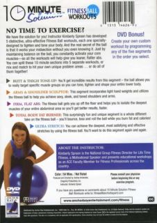  SOLUTION FITNESS STABILITY BALL WORKOUT DVD BALANCE EXERCISE FITNESS