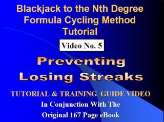 Blackjack Betting System 1 2 HR FCM Preventing Losing Streaks Video 5 
