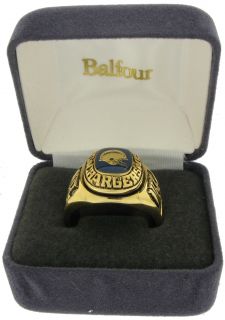 Balfour Ring Football NFL Team San Diego Chargers Sz 9