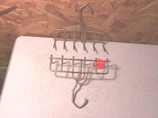Vintage Stainless Bacon Curing Hanger Rack Utensils Repurpose #3