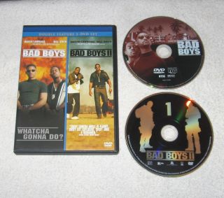 Double Feature BAD BOYS BAD BOYS II Lawrence Smith EXCELLENT CONDITION 