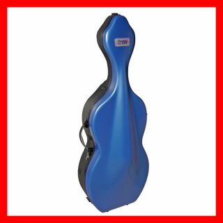 New BAM France Hightech Shamrock 4/4 Cello Case BLUE Ltmd Ed. with 
