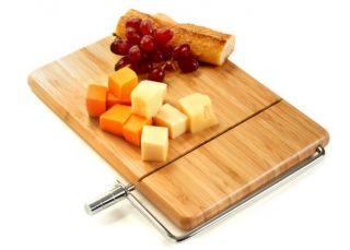 The classic bamboo cheese board and slicer is the perfect way to serve 
