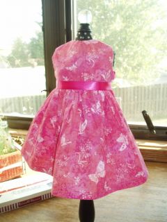 Butterfly Print Azalea Dress fits 18 American Girl Doll Clothes