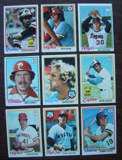1978 Topps Near Complete 638 726 Baseball Set Murray Ryan Rose etc NM