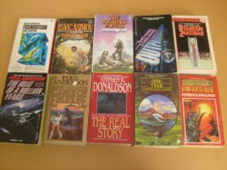 Science Fiction Fantasy Paperback Book Lot Instant Collection Free 