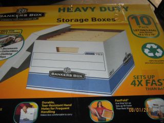 Bankers Box Heavy Duty Storage Boxes 10 Count 10x12x15