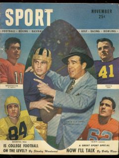Sport Mag Nov 1946 College Football Notre Dame Babe D FN