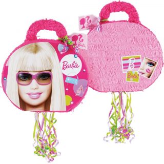 Barbie 19 Pull String Pinata Birthday Party Game Decor