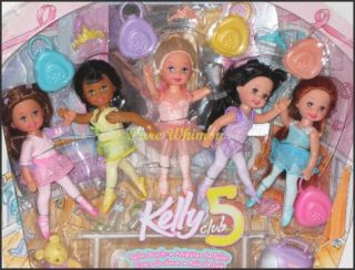 Barbie Kelly Club 5 Dolls Ballet Bunch Ballerina 2005 Melody Kaylee 