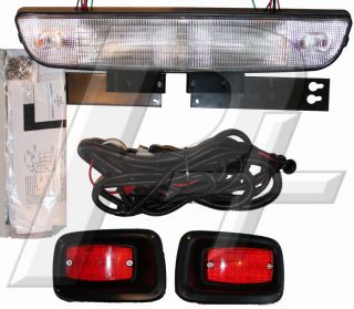 EZGO Golf Cart Headlight Bar and Tail Light Kit with Hardware