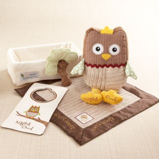   Little Night Owl Plush Five Piece Baby Gift Set by Baby Aspen