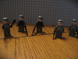 Lego WW2 German Soldier Lot of 5 BrickArms