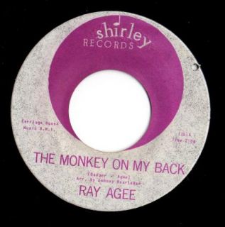 Mod R B Popcorn 45 Ray Agee Monkey on My Back Tragedy Hear Shirley 