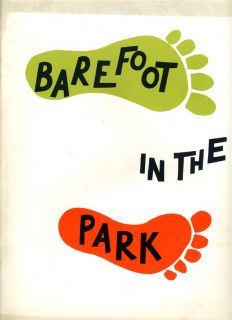 Barefoot in The Park Souvenir Program Myrna Loy Neil Simon 1960S 