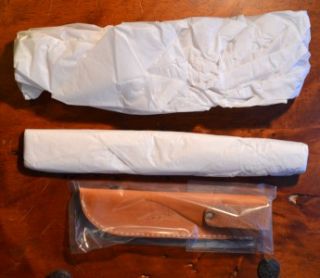 Mint Bark River 1880 Hunting Bowie Knife Antique Ivory Prototype 