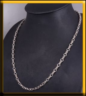 29g 24 5mm 925 Sterling Silver Mens Baraka Style Chain Necklace for 