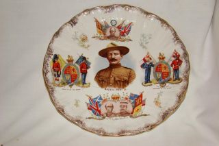 RARE Antique BOER War Sir Robert Baden Powell Plate