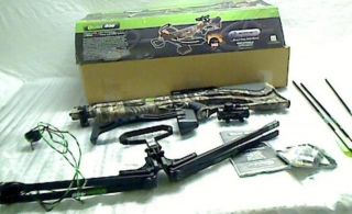Barnett Quad 400 Crossbow Package Quiver 3 22 inch Arrows and Red Dot 