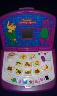 BARNEY preschool toddler electronic learning laptop computer TOY