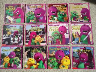 Barney The Purple Dinosaur Paperback Kids Books Lot of 12