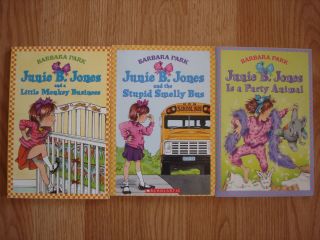 Lot of 3 Junie B Jones Books by Barbara Park Paperback