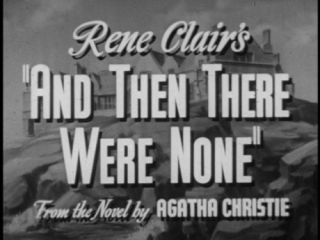 And Then There Were None DVD 1945 Barry Fitzgerald