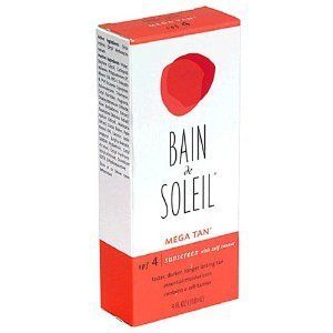 Bain de Soleil Mega Tan SPF 4 NIB 4 FL ozs Self Tanning